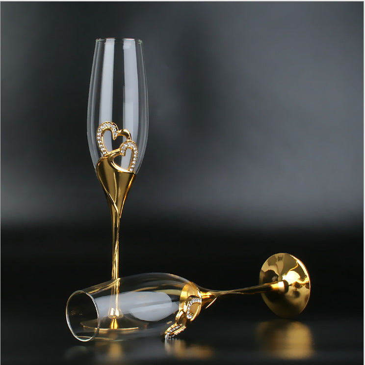 Crystal Diamond Wine Champagne Glass