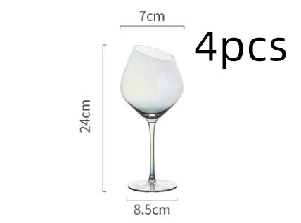 Oblique Mouth Wine Champagne Glass