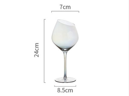 Oblique Mouth Wine Champagne Glass